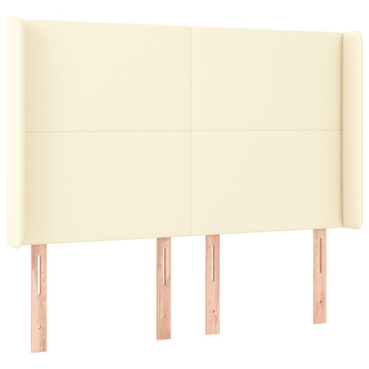 Testiera a LED Crema 147x16x118/128 cm in Similpelle - homemem39