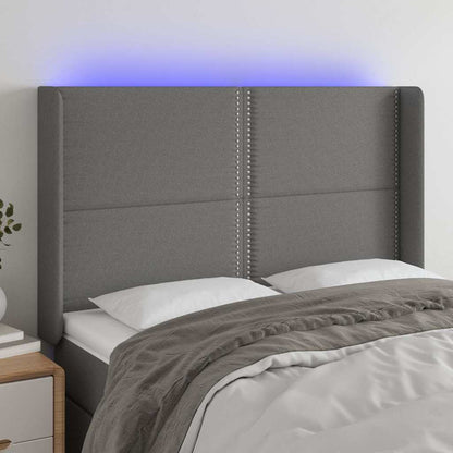 Testiera a LED GrigioScuro /128cm inTessuto