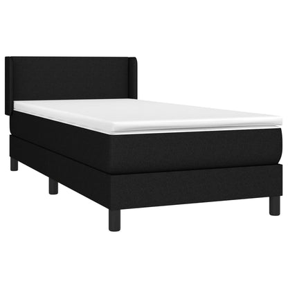 Giroletto a Molle con Materasso Nero 80x200 cm inTessuto | homemem39