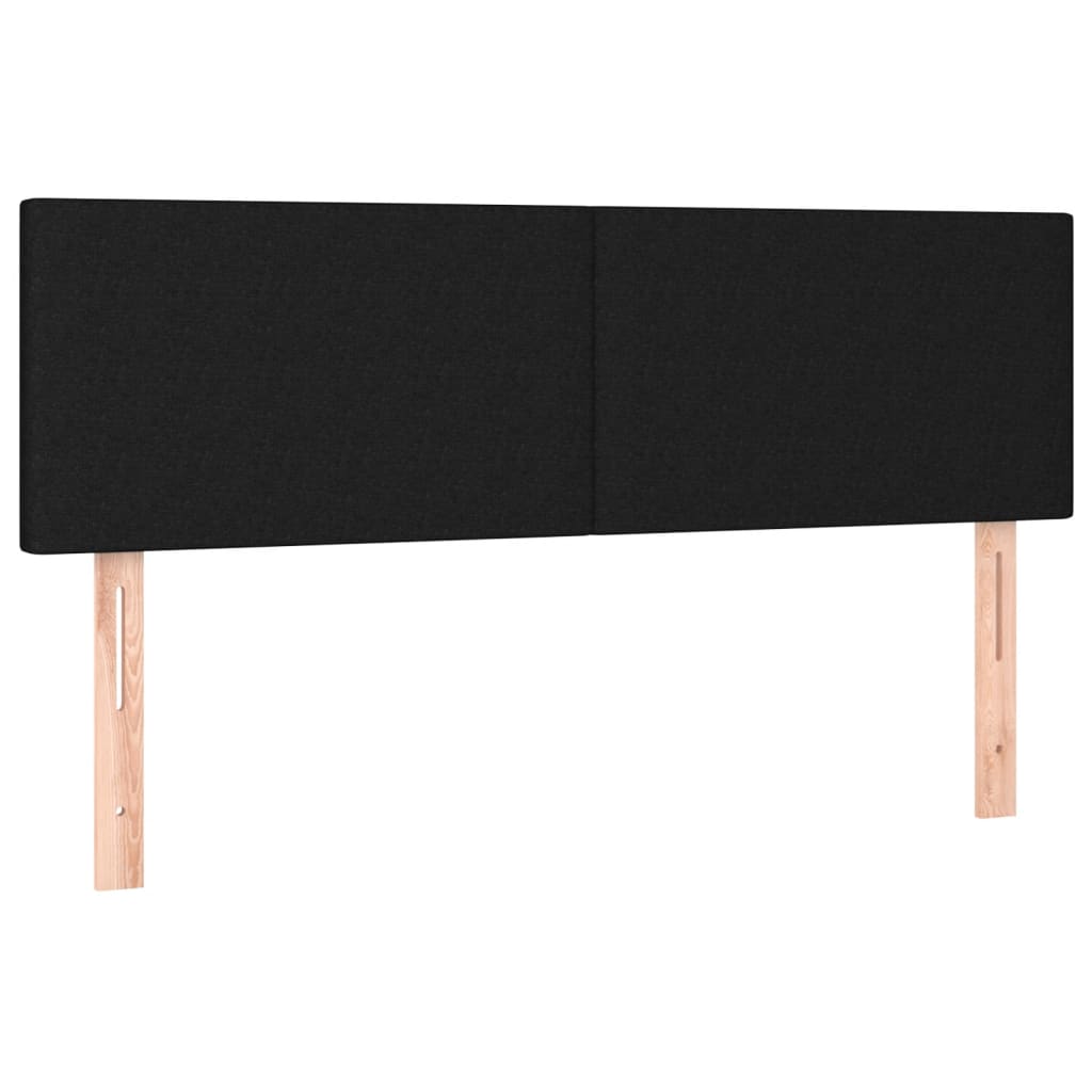 Giroletto a Molle con Materasso Nero 140x190 cm in Tessuto | homemem39