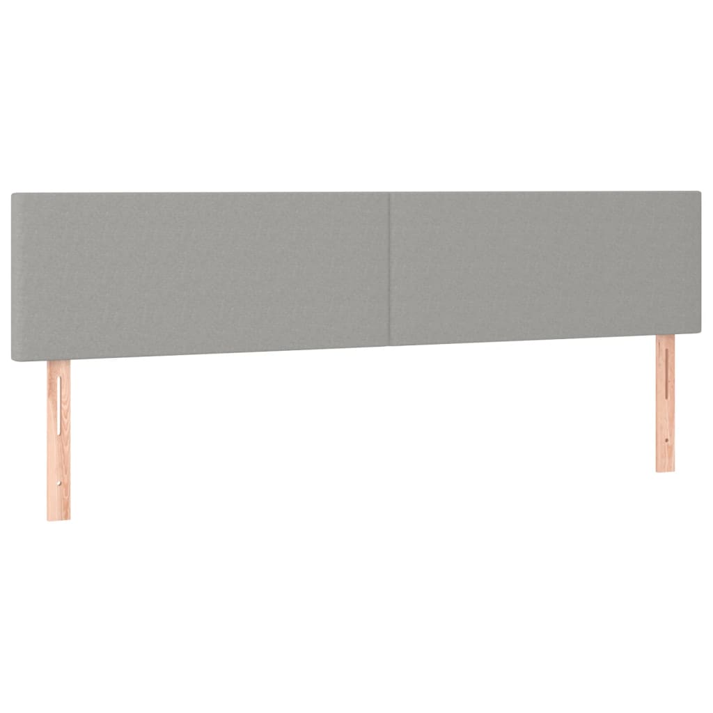 Giroletto a Molle con Materasso Grigio Chiaro 200x200cm Tessuto | homemem39