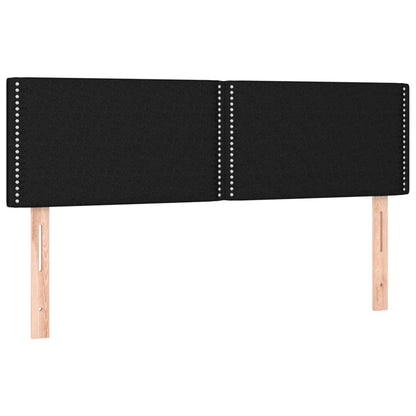Giroletto a Molle con Materasso Nero 140x190 cm in Tessuto | homemem39