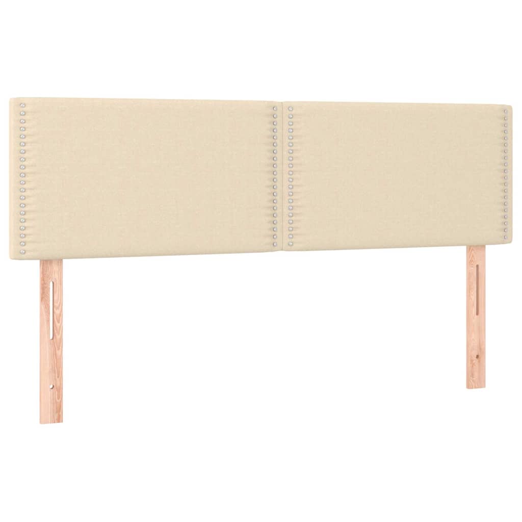 Giroletto a Molle con Materasso Crema 140x19 cm in Tessuto