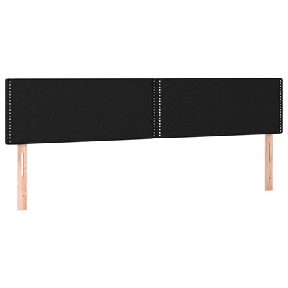 Giroletto a Molle con Materasso Nero 160x200 cm in Tessuto | homemem39