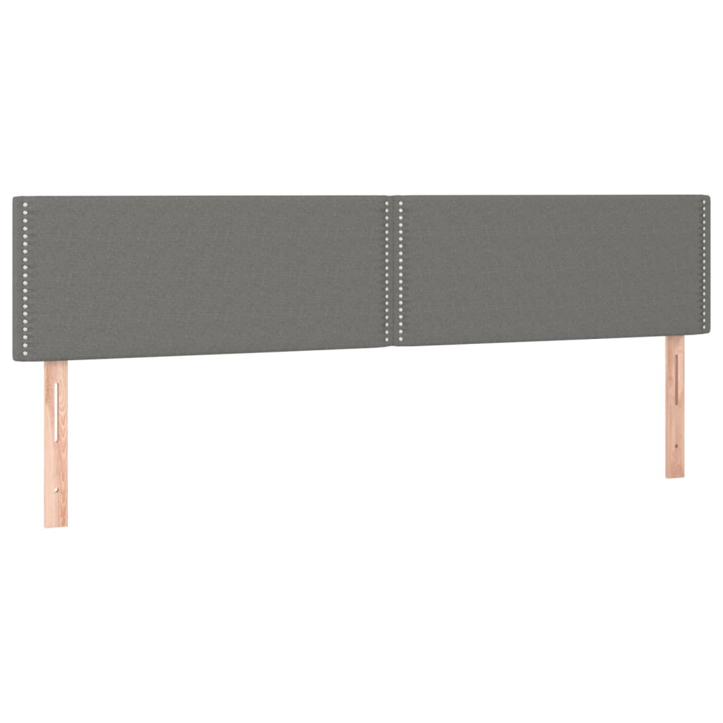 Giroletto a Molle con Materasso Grigio Scuro 180x200 cm Tessuto | homemem39
