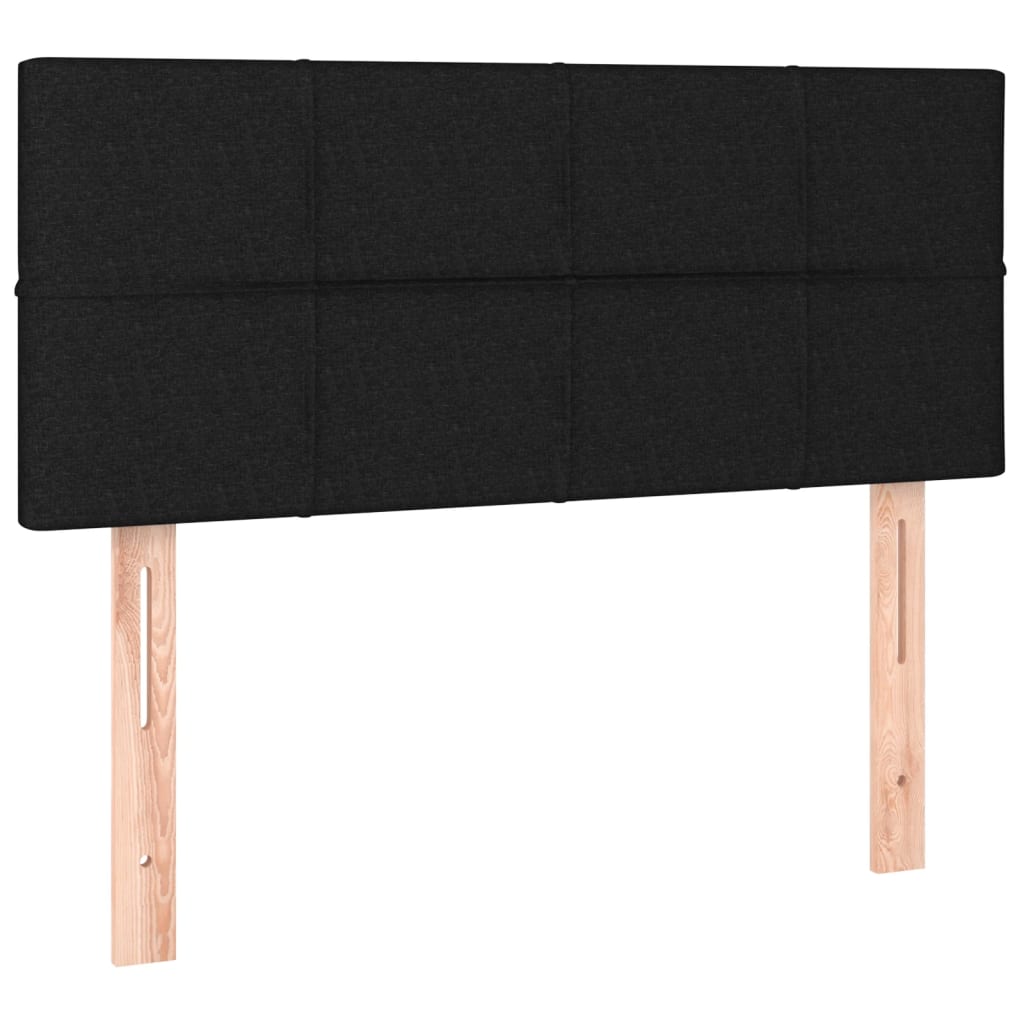 Giroletto a Molle con Materasso Nero 90x190 cm in Tessuto | homemem39