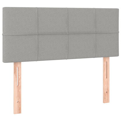 Giroletto a Molle con Materasso Grigio Chiaro100x200 cm Tessuto | homemem39