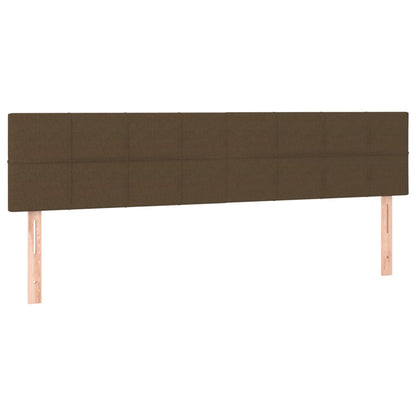 Giroletto a Molle con Materasso Marrone Scuro 180x200cm Tessuto | homemem39
