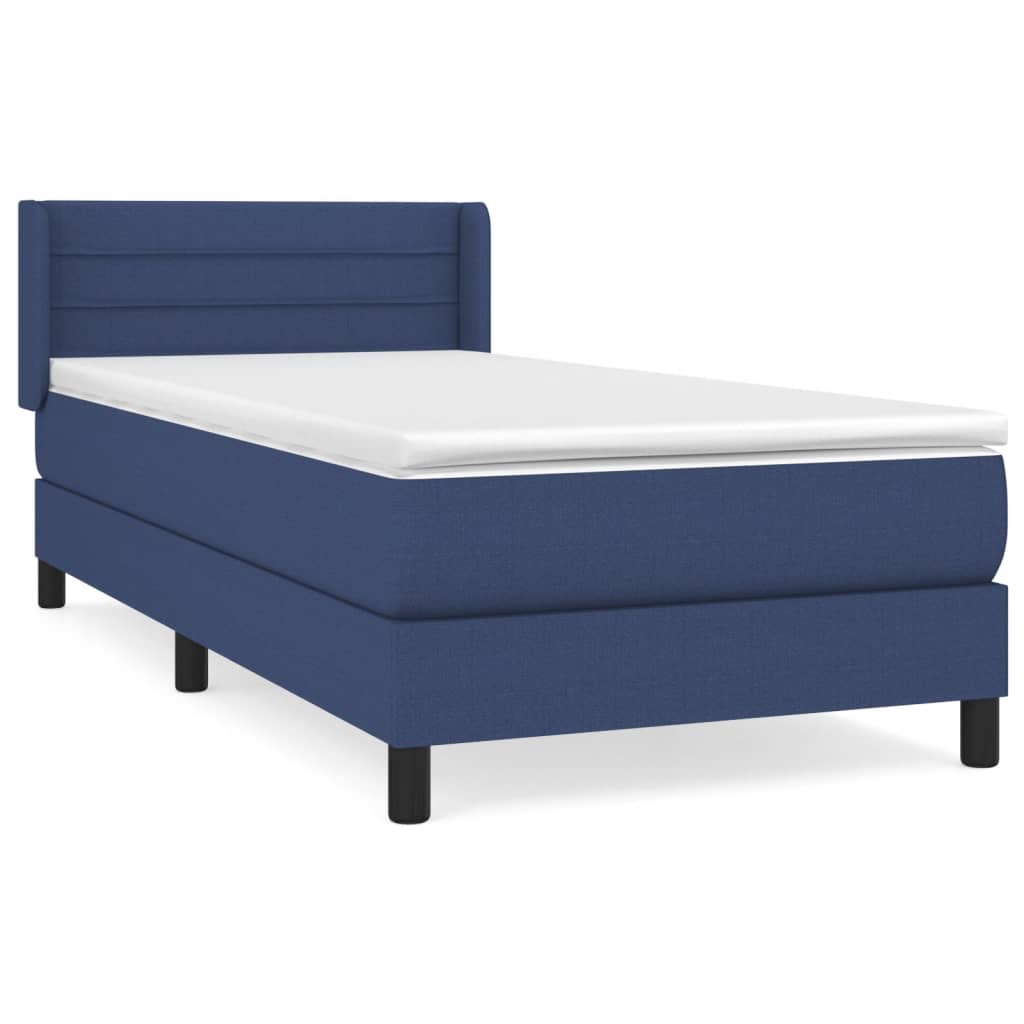 Giroletto a Molle con Materasso Blu 80x200 cm inTessuto | homemem39