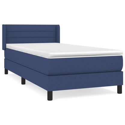 Giroletto a Molle con Materasso Blu 90x200 cm inTessuto | homemem39