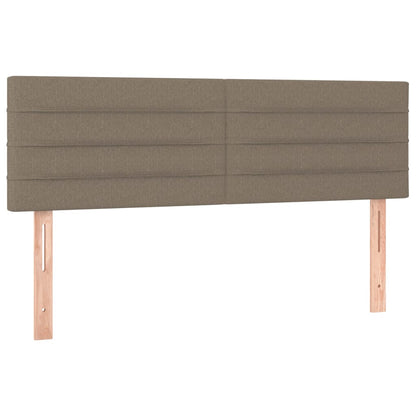 Giroletto a Molle con Materasso Tortora 140x200 cm in Tessuto | homemem39