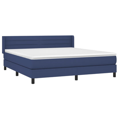 Giroletto a Molle con Materasso Blu 180x200 cm in Tessuto | homemem39
