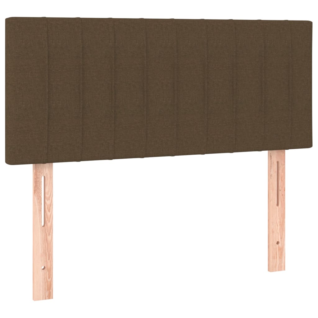Giroletto a Molle con Materasso Marrone Scuro 90x190cm Tessuto | homemem39