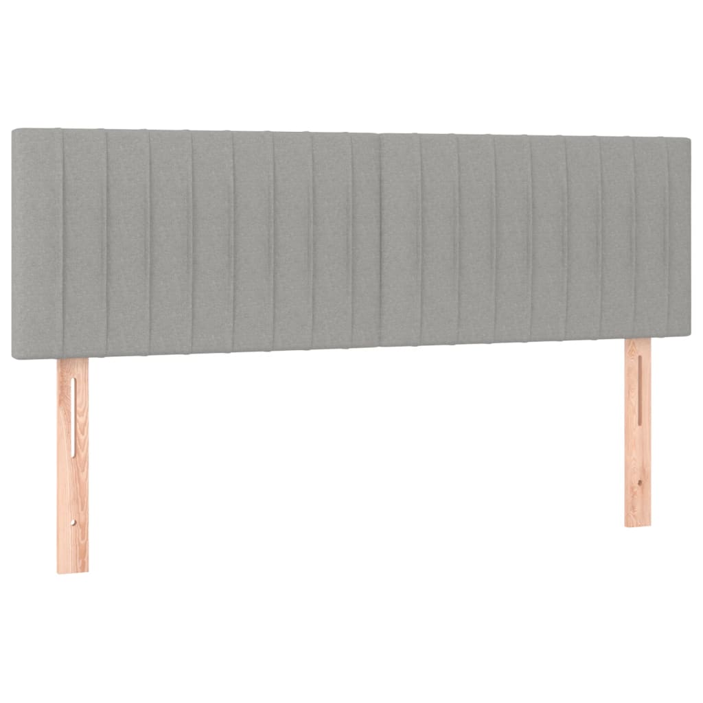Giroletto a Molle con Materasso Grigio Chiaro 140x190cm Tessuto | homemem39