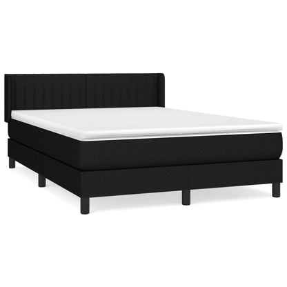 Giroletto a Molle con Materasso Nero 140x190 cm in Tessuto | homemem39