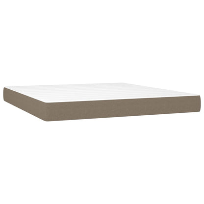 Giroletto a Molle con Materasso Tortora 160x200 cm in Tessuto | homemem39