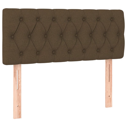 Giroletto a Molle con Materasso Marrone Scuro 90x200 cm Tessuto | homemem39
