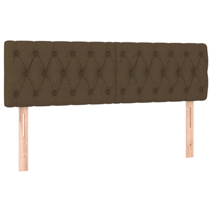 Giroletto a Molle con Materasso Marrone Scuro 140x200cm Tessuto | homemem39