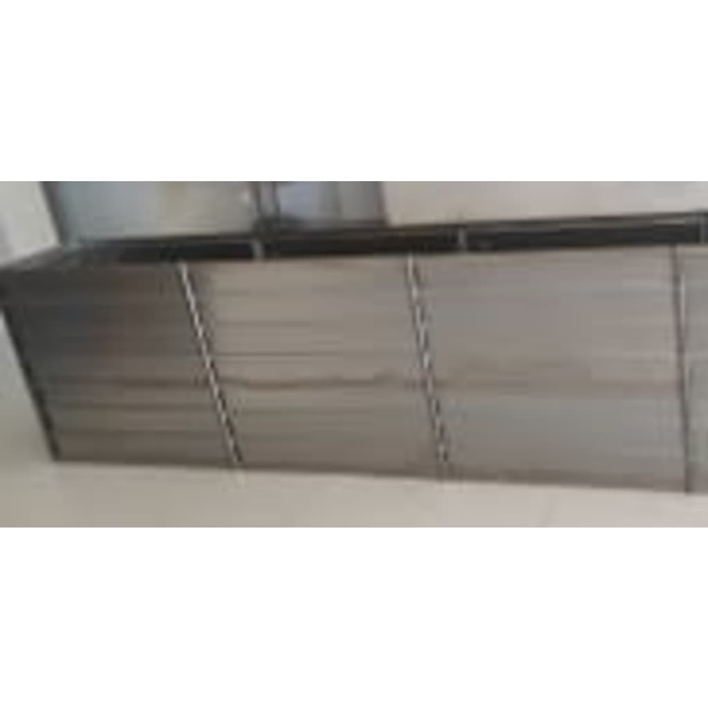 Giroletto a Molle con Materasso Nero 160x200 cm in Tessuto | homemem39