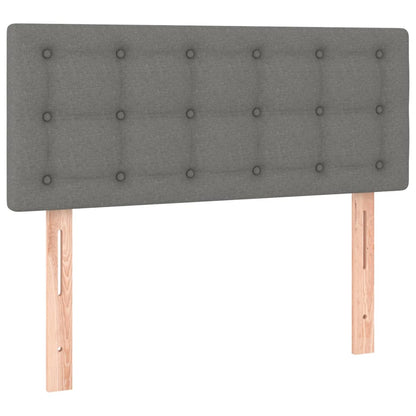 Giroletto a Molle con Materasso Grigio Scuro 80x200 cm Tessuto | homemem39