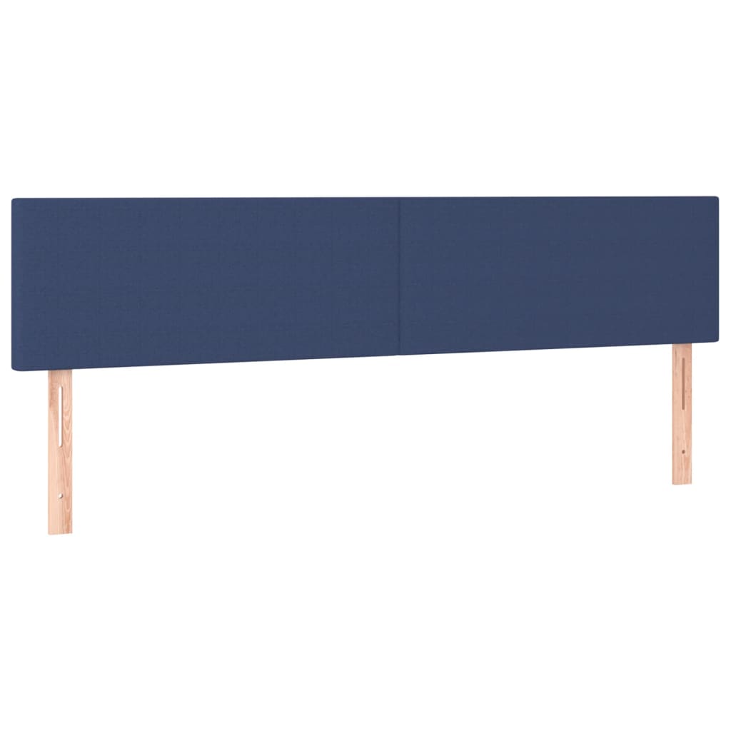 Giroletto a Molle con Materasso Blu 160x200 cm in Tessuto | homemem39