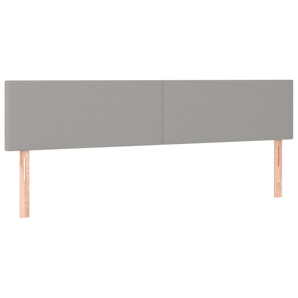 Giroletto a Molle con Materasso Grigio Chiaro 200x200cm Tessuto | homemem39