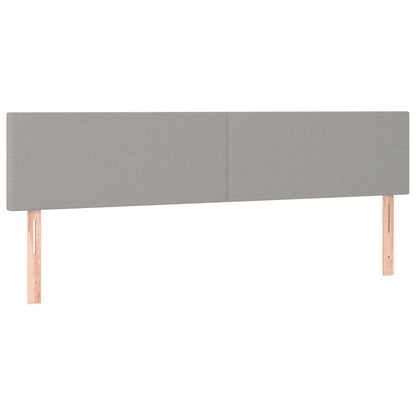 Giroletto a Molle con Materasso Grigio Chiaro 200x200cm Tessuto | homemem39