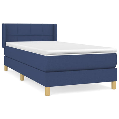 Giroletto a Molle con Materasso Blu 80x200 cm inTessuto | homemem39
