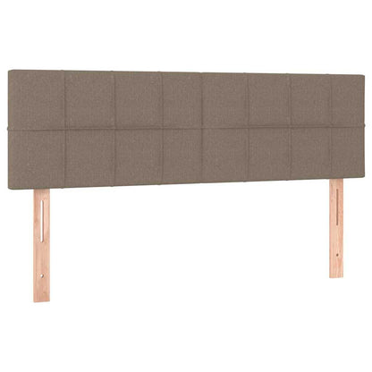 Giroletto a Molle con Materasso Tortora 140x190 cm in Tessuto