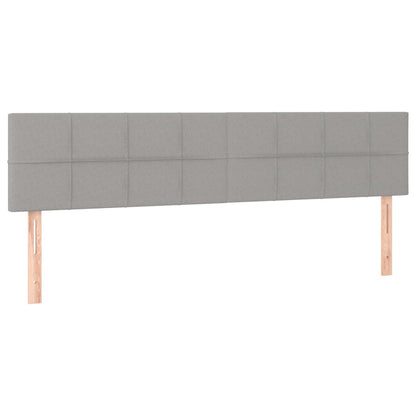 Giroletto a Molle con Materasso Grigio Chiaro180x200 cm Tessuto | homemem39