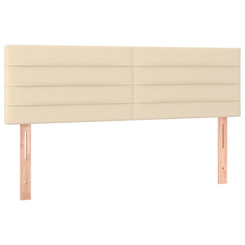 Giroletto a Molle con Materasso Crema 140x200 cm in Tessuto