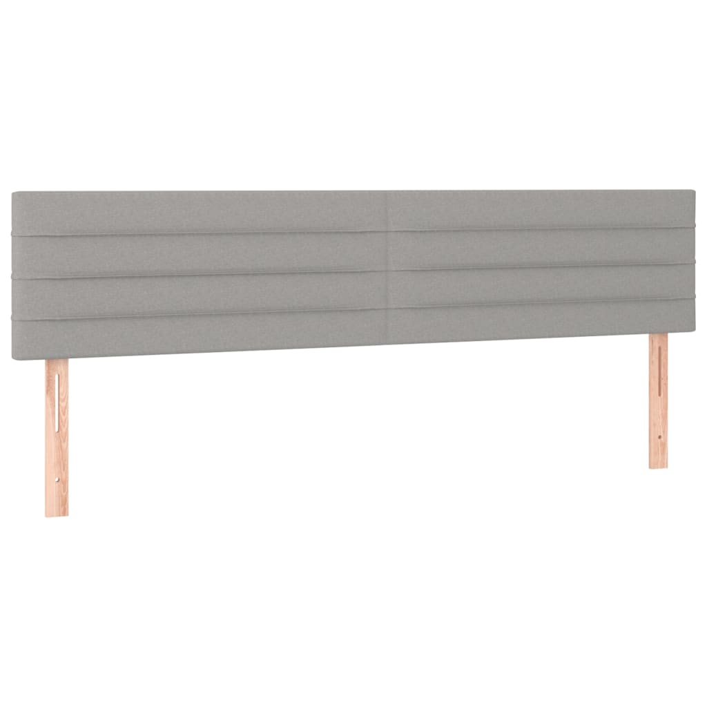 Giroletto a Molle con Materasso Grigio Chiaro160x200 cm Tessuto | homemem39