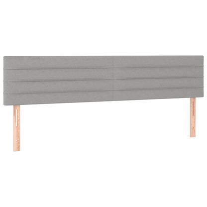 Giroletto a Molle con Materasso Grigio Chiaro 200x200cm Tessuto | homemem39