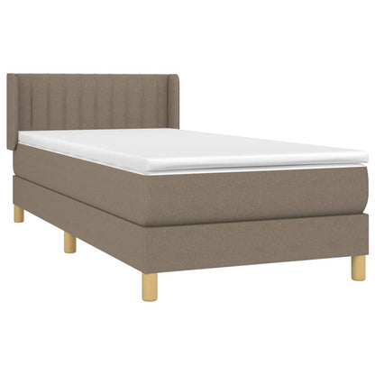Giroletto a Molle con Materasso Tortora 80x200 cm inTessuto | homemem39