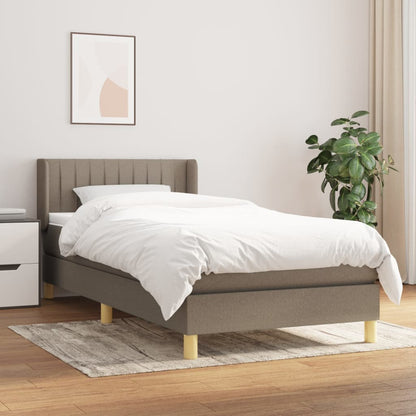 Giroletto a Molle con Materasso Tortora 100x200 cm in Tessuto | homemem39
