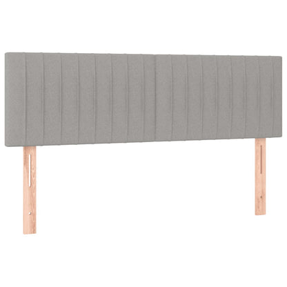 Giroletto a Molle con Materasso Grigio Chiaro 140x190cm Tessuto | homemem39
