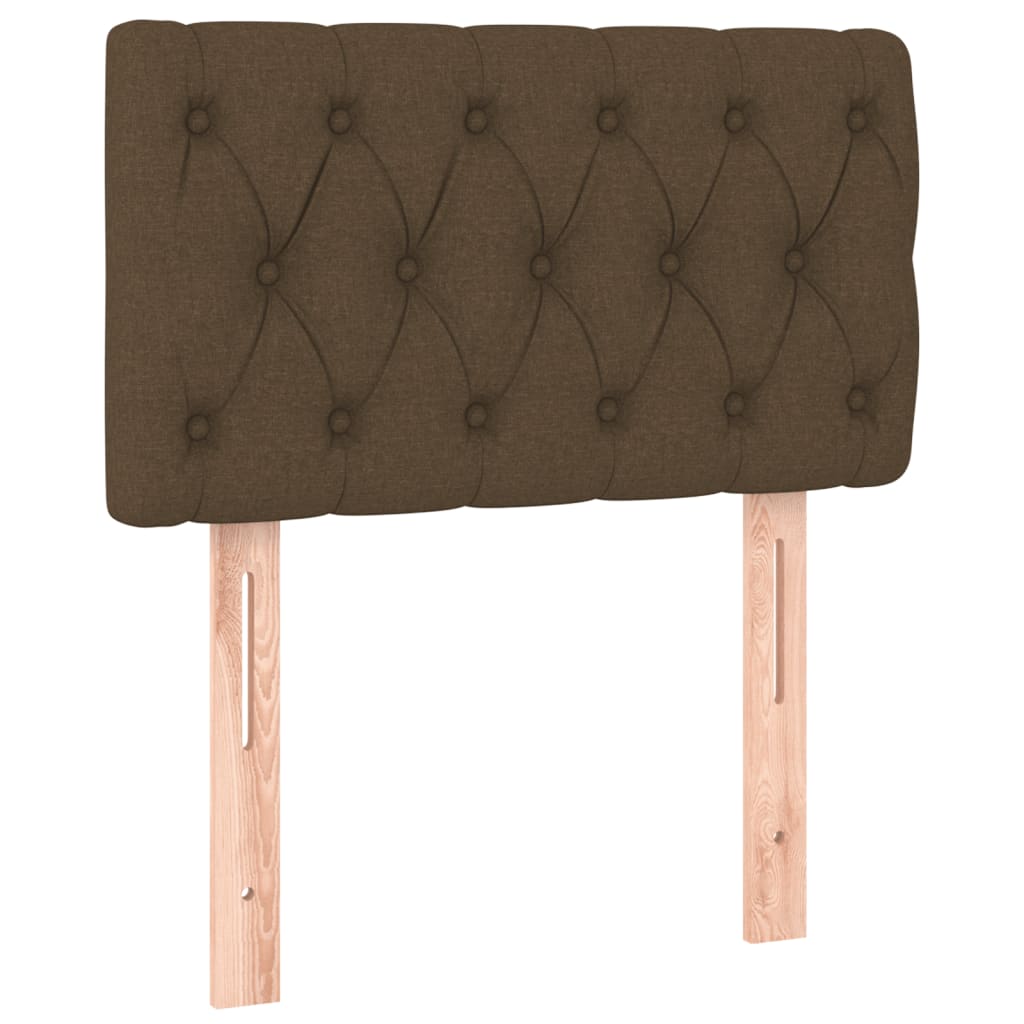 Giroletto a Molle con Materasso Marrone Scuro 80x200 cm Tessuto | homemem39