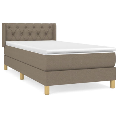 Giroletto a Molle con Materasso Tortora 80x200 cm inTessuto | homemem39