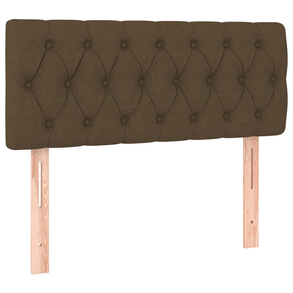 Giroletto a Molle con Materasso Marrone Scuro 90x200 cm Tessuto | homemem39