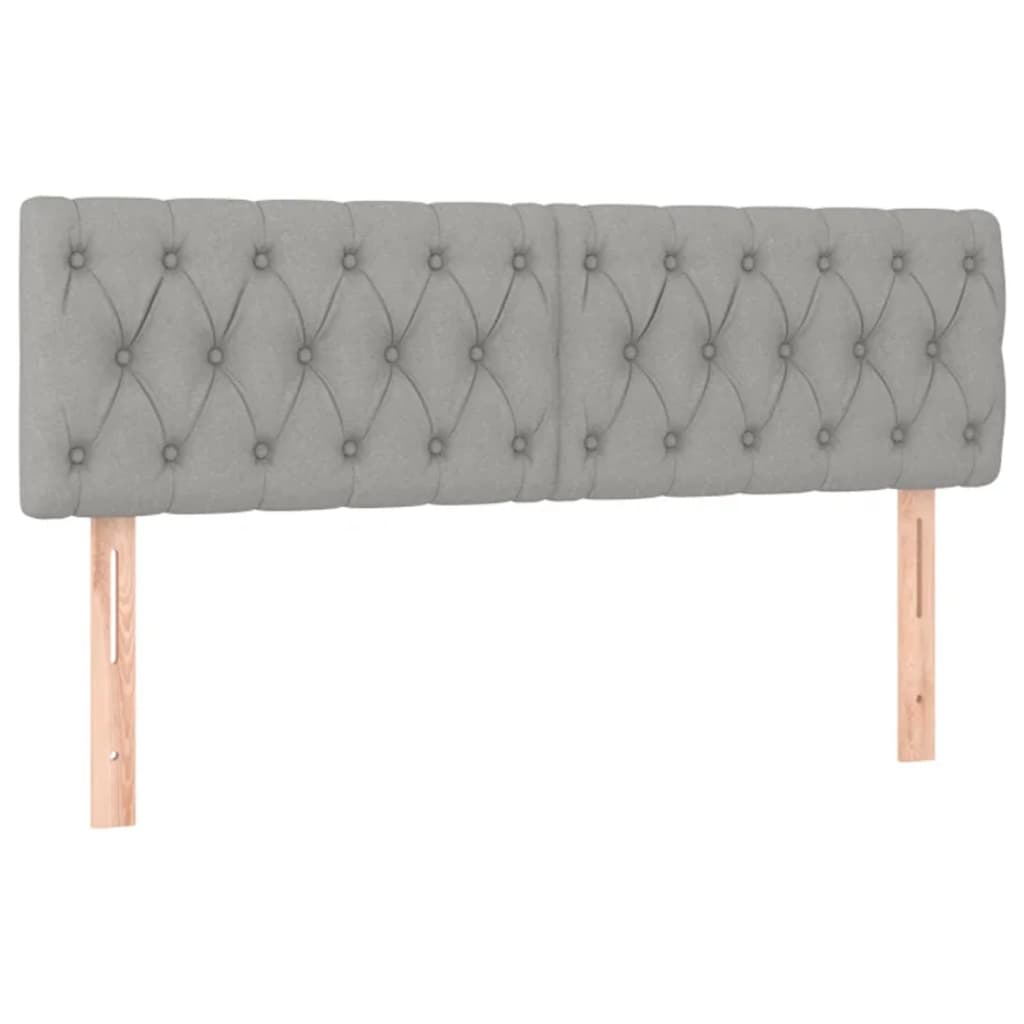 Giroletto a Molle con Materasso Grigio Chiaro 140x190cm Tessuto | homemem39