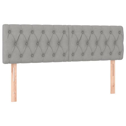 Giroletto a Molle con Materasso Grigio Chiaro 140x190cm Tessuto | homemem39