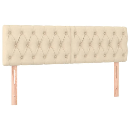 Giroletto a Molle con Materasso Crema 140x200 cm in Tessuto | homemem39