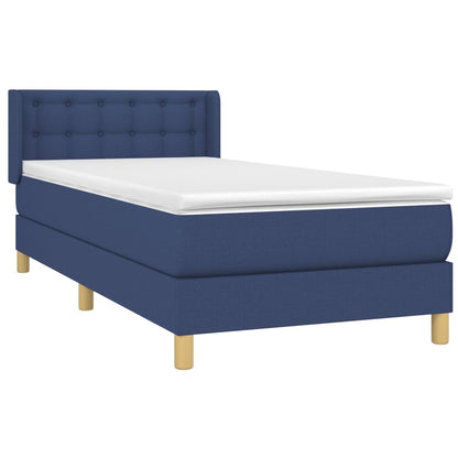 Giroletto a Molle con Materasso Blu 100x200 cm in Tessuto | homemem39