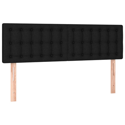 Giroletto a Molle con Materasso Nero 140x190 cm in Tessuto | homemem39