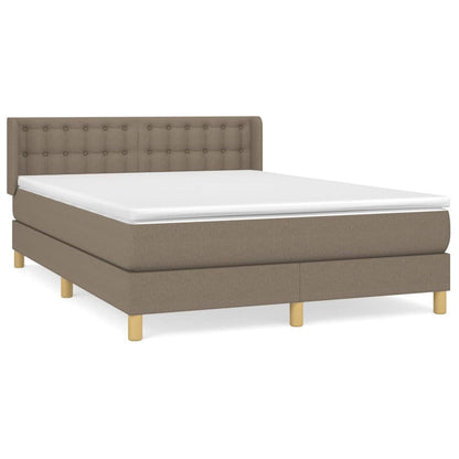 Giroletto a Molle con Materasso Tortora 140x200 cm in Tessuto | homemem39