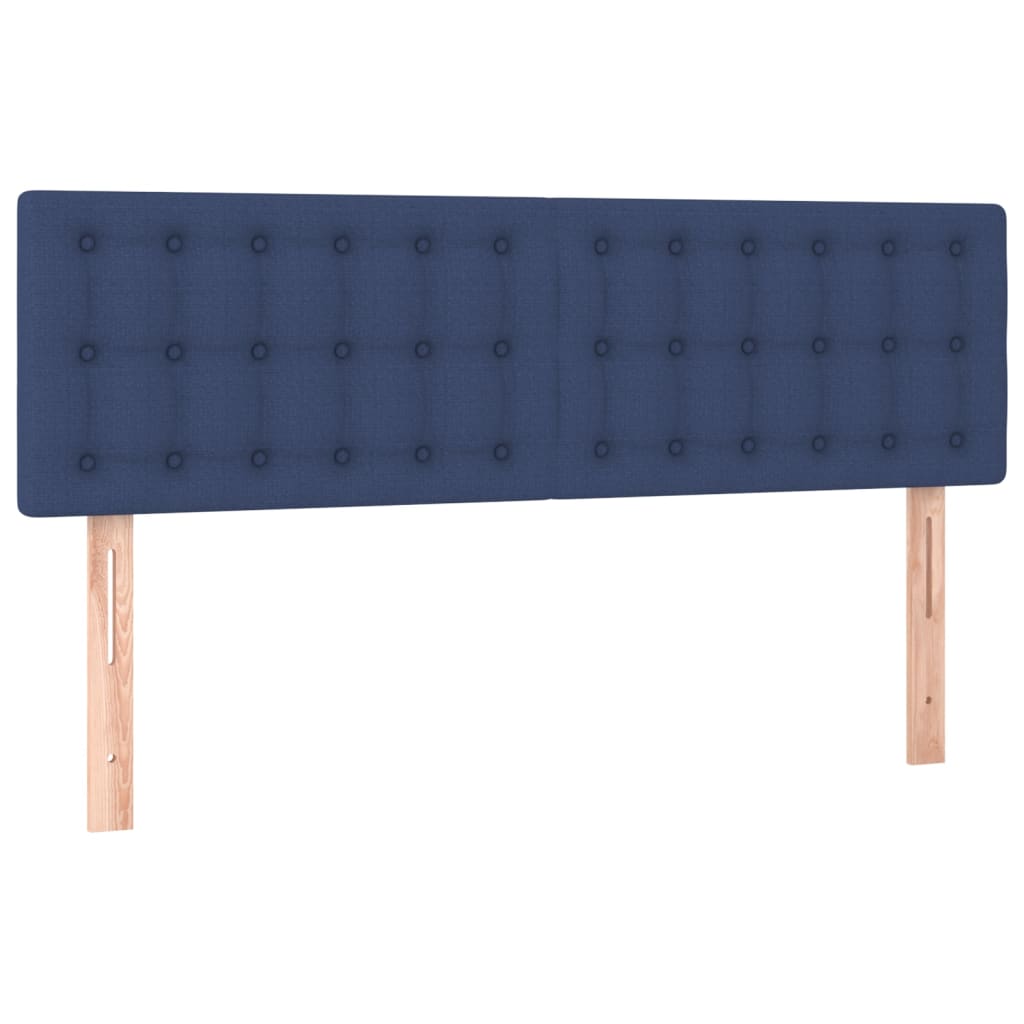 Giroletto a Molle con Materasso Blu 140x200 cm in Tessuto | homemem39