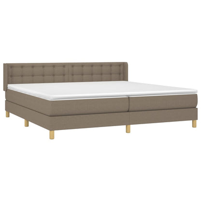 Giroletto a Molle con Materasso Tortora 180x200 cm in Tessuto | homemem39