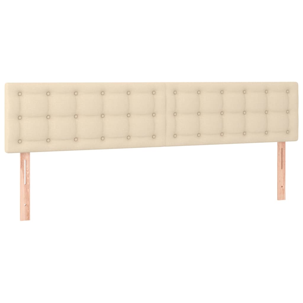 Giroletto a Molle con Materasso Crema 180x200 cm in Tessuto | homemem39