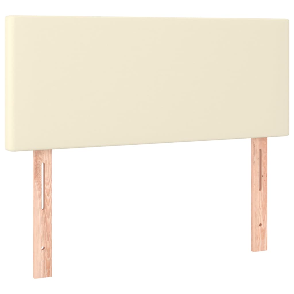 Giroletto a Molle con Materasso Crema 80x200 cm in Similpelle | homemem39