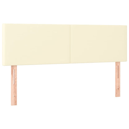 Giroletto a Molle con Materasso Crema 140x190 cm in Similpelle | homemem39